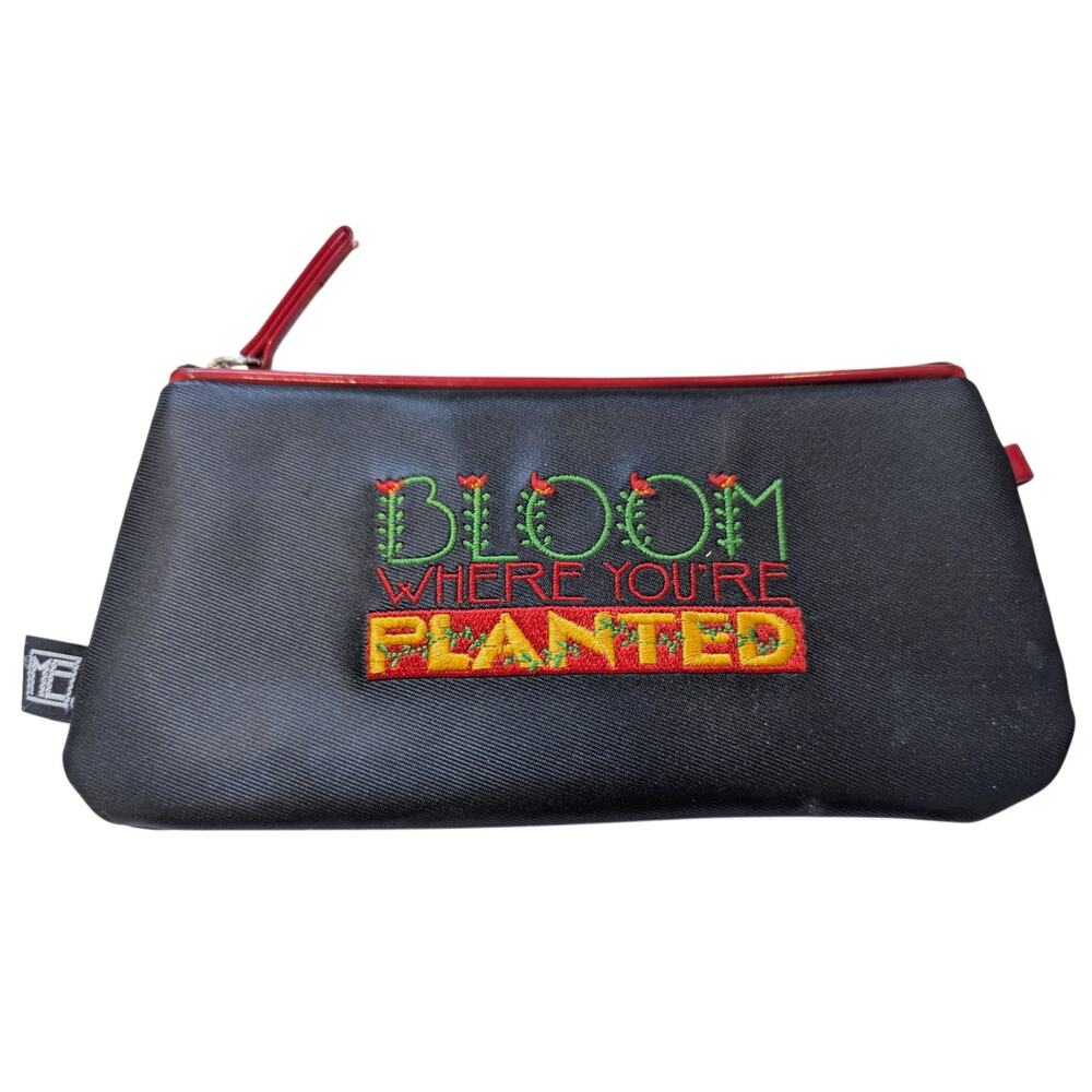 Mary Engelbreit Bloom Where You're Planted Embroidered Pencil Case